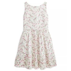 Polo Ralph Lauren Big Kid Girls Floral Cotton Seersucker Dress Easter